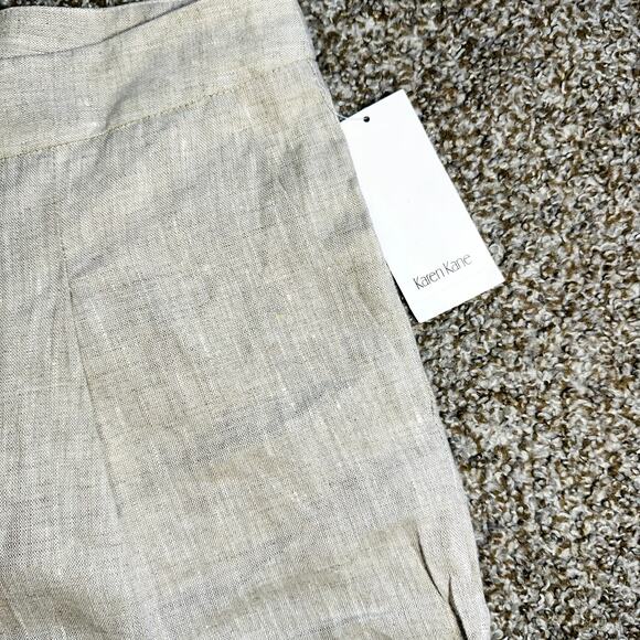 Karen Kane Cotton Linen Shorts 16 - Picture 3 of 6